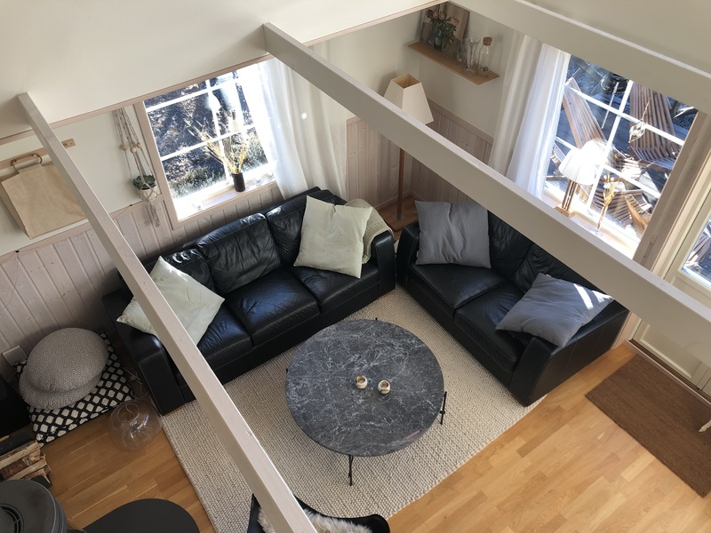 Soffplats sett från loft