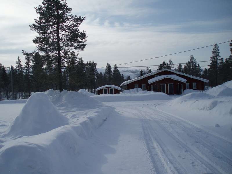 Utsikt över slalombacken i Hundfjället