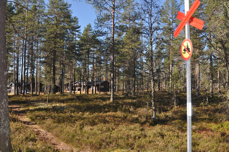 Taget från skidleden som passerar utanför 