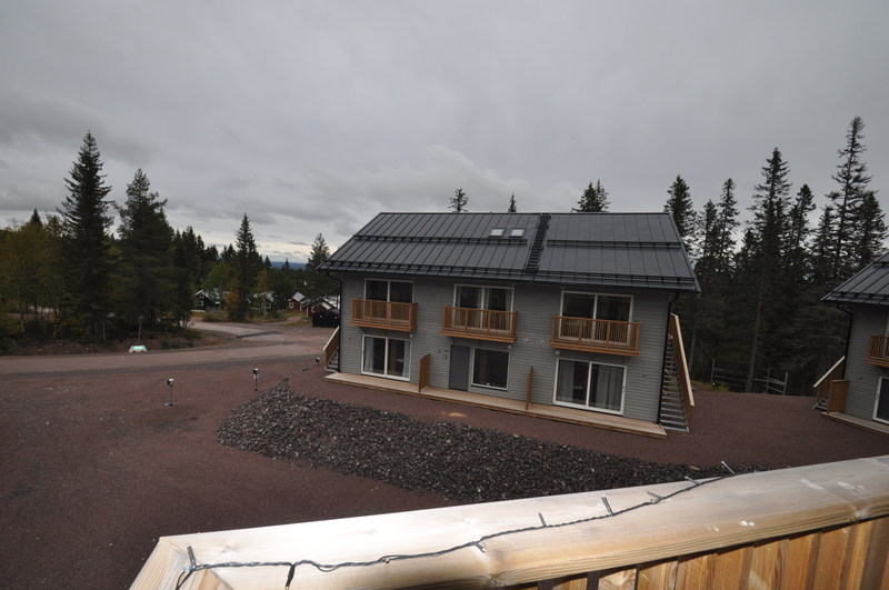 Taget från balkongen från köket