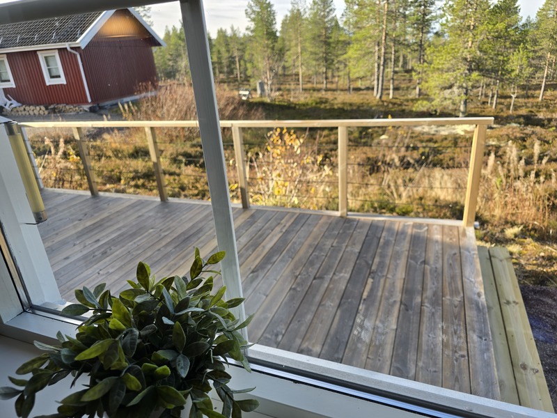 Utsikt mot altan